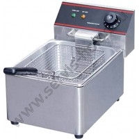 Фритюрница EF-6L (220V) (VIATTO), Фритюрница имеет одну ванну объемом 6 л, объем заливаемого масла — 4л. нерж.