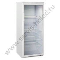 Шкаф холодильный Бирюса-290 Е (+1...+10С, общий V=290л, полезный V=250л стеклянная дверь, подсветка, мощность 145 Вт, габариты:580x620x1435)